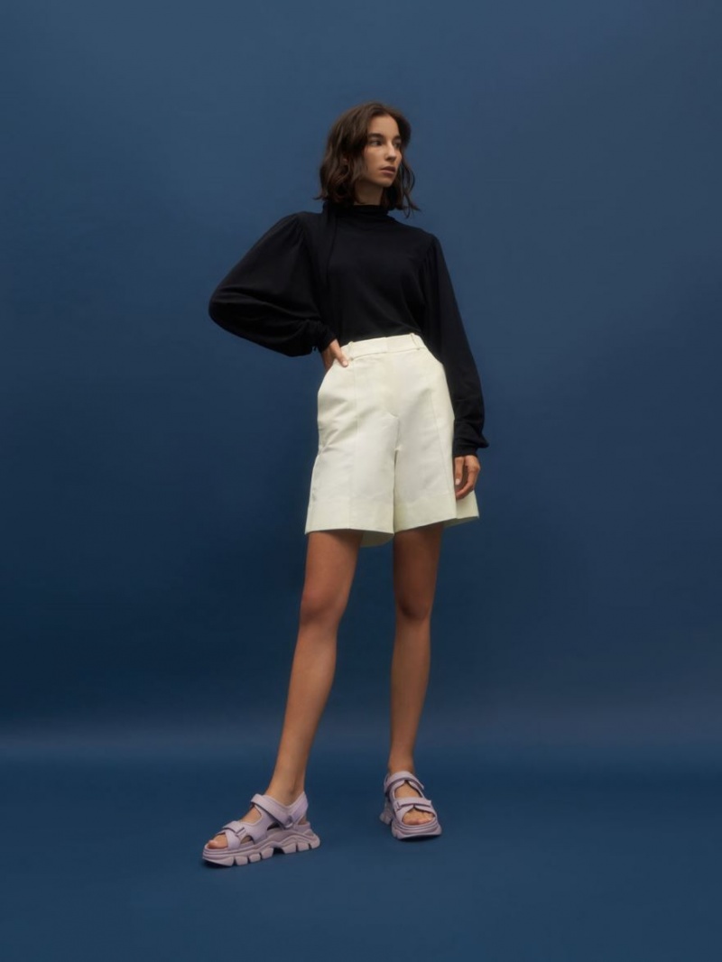 Πεδιλα Πλατφορμεσ Charles And Keith Χοντρός Sports μωβ | 42890-QIKR