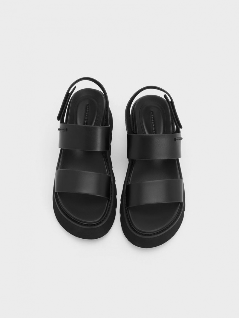 Πεδιλα Πλατφορμεσ Charles And Keith Χοντρός μαυρα | 48059-TDQL