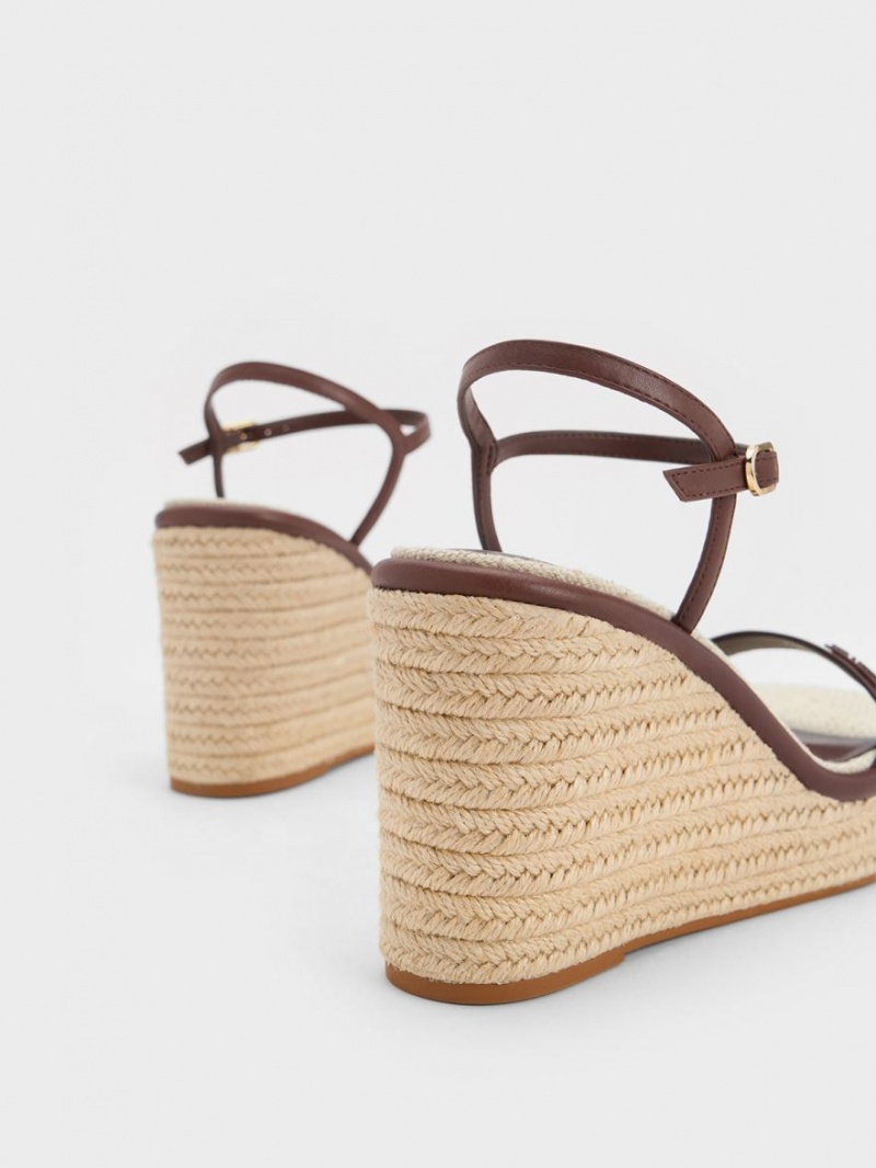 παπουτσια πλατφορμα Charles And Keith εσπαντριγιεσ καφε | 49732-TIAN