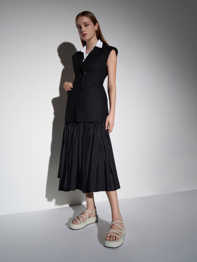 Πεδιλα Πλατφορμεσ Charles And Keith strappy Με Επένδυση ασπρα | 29065-DAXI