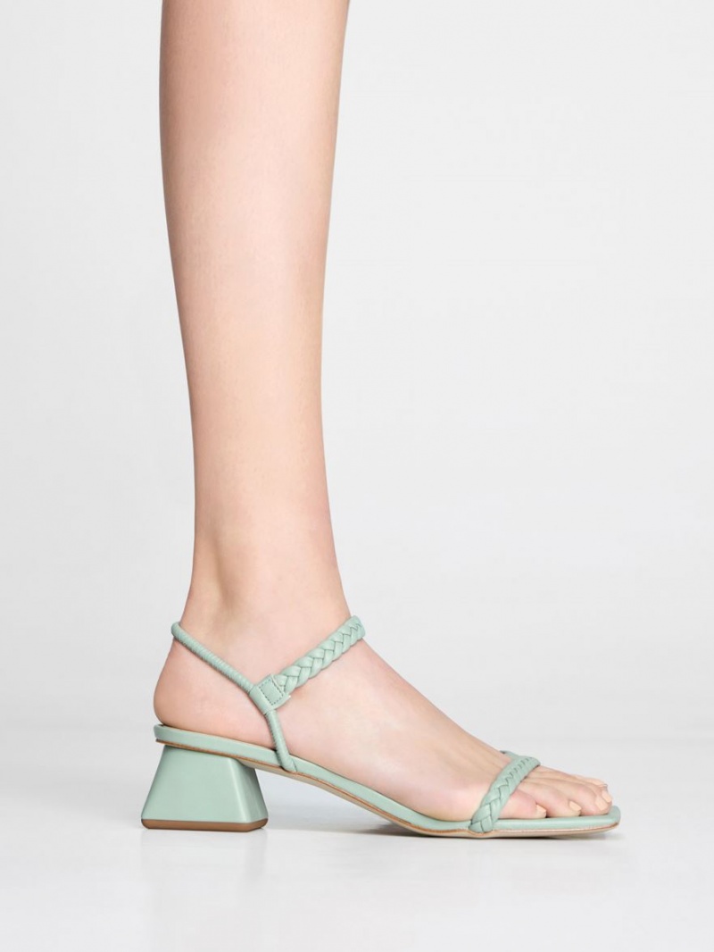 Σανδάλια Με Λουριά Charles And Keith Braided Back μεντα | 07498-OHVF