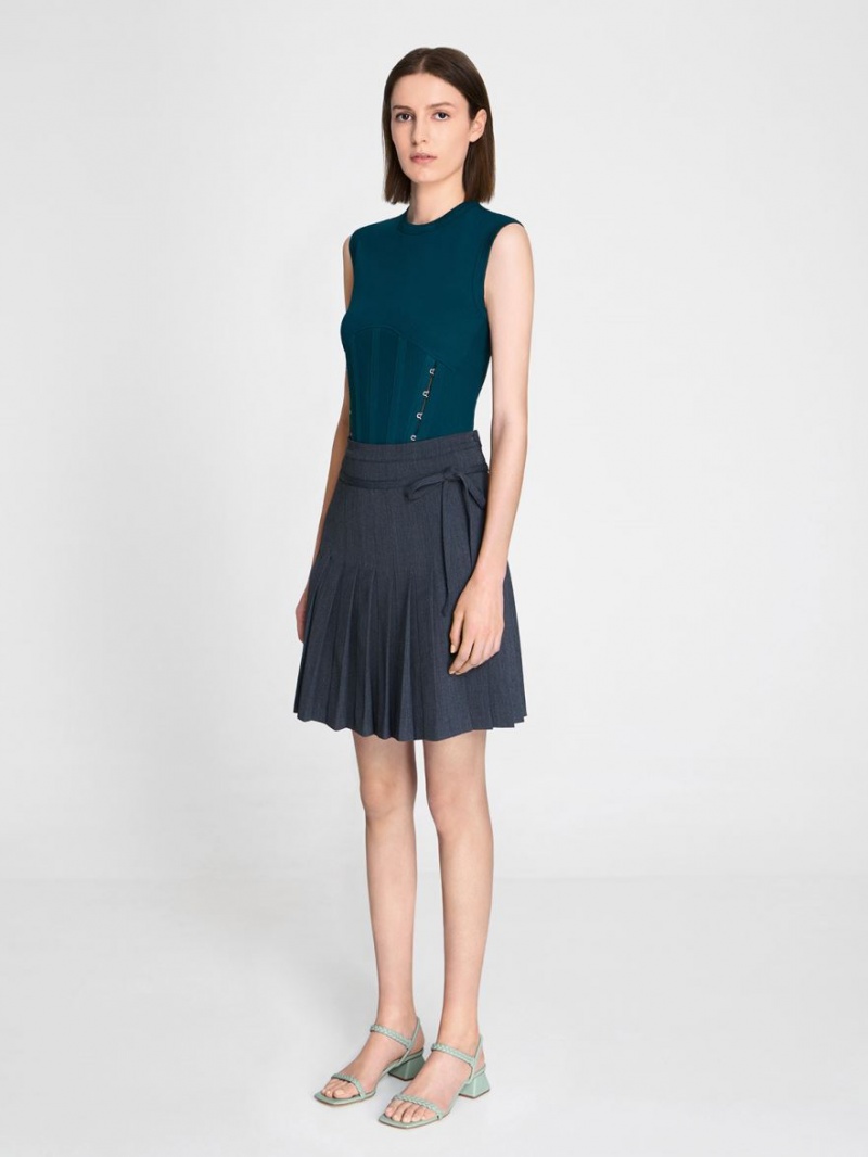 Σανδάλια Με Λουριά Charles And Keith Braided Back μεντα | 07498-OHVF