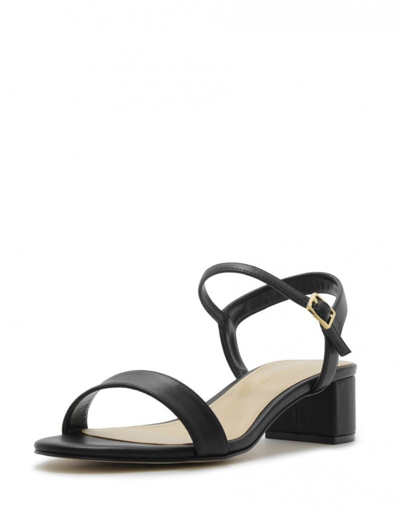 σανδαλια με τακουνι Charles And Keith Open-toe μαυρα | 13092-DMNZ