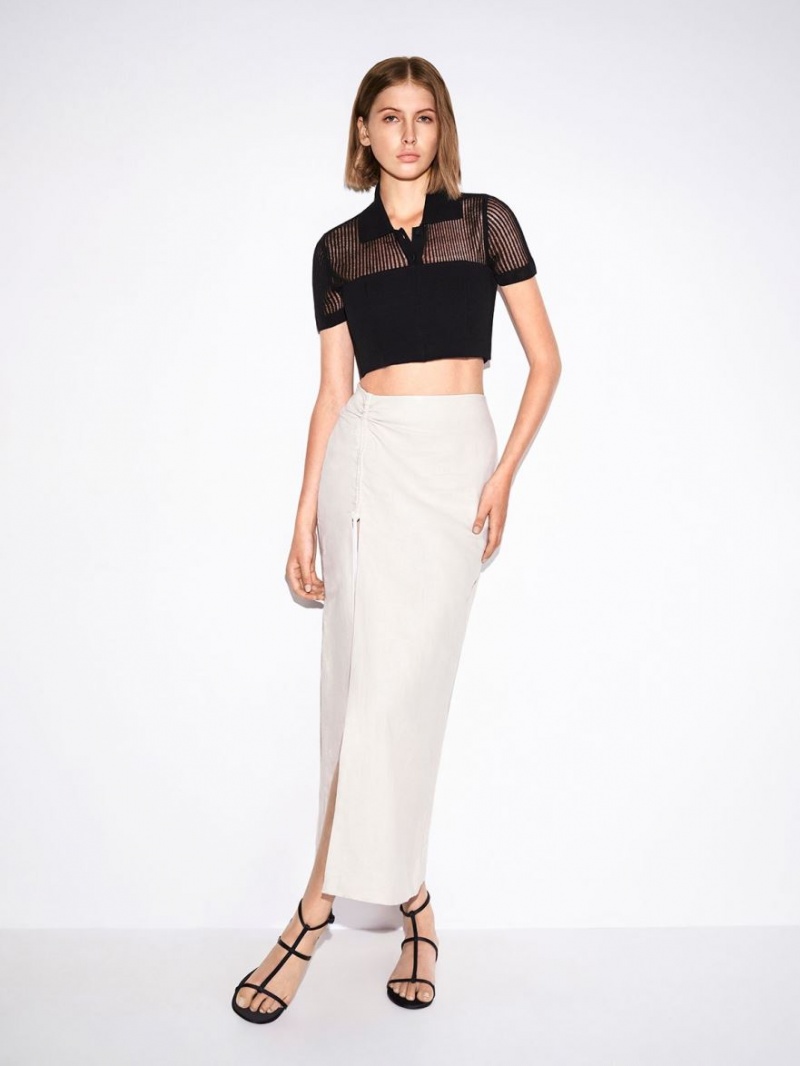 Σανδάλια Με Λουριά Charles And Keith Recycled Polyester T-Bar Ankle μαυρα | 45679-ZKNJ