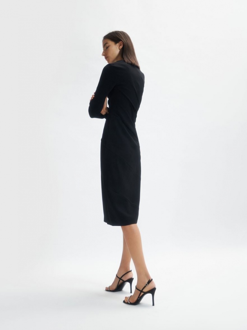 Σανδάλια Με Λουριά Charles And Keith Textured Gem-Embellished μαυρα | 82340-RAJF