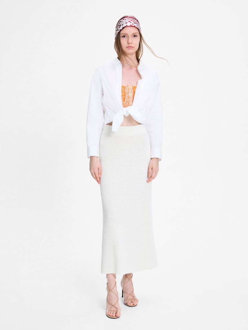 σανδαλια με τακουνι Charles And Keith Tie-Around Μπεζ | 65824-EGWP