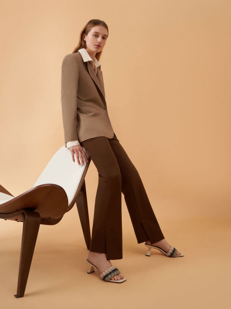 σανδαλια με τακουνι Charles And Keith Πλισέ Sculptural Πολύχρωμο | 81975-NRLB