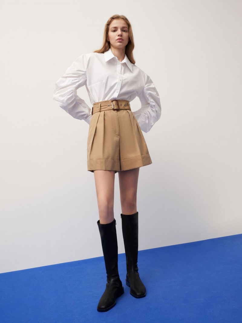 μποτεσ μεχρι το γονατο Charles And Keith φλατ μαυρα | 85743-OBUT
