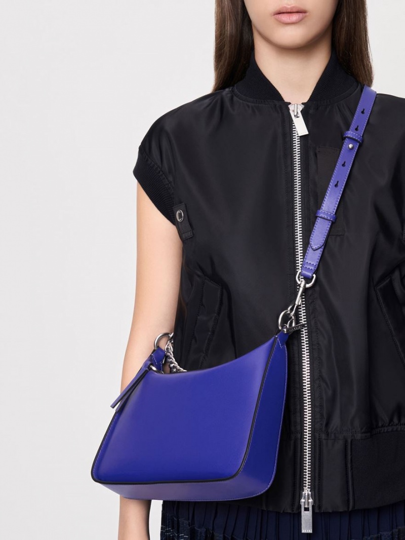 τσάντα hobo Charles And Keith Minta Chain-Link μπλε | 96841-KWBX