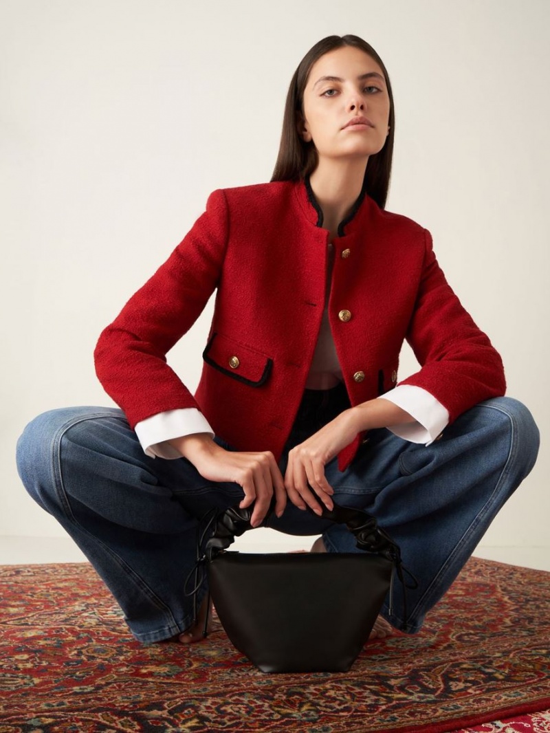 τσάντα hobo Charles And Keith Ruched Handle μαυρα | 27815-QLFK
