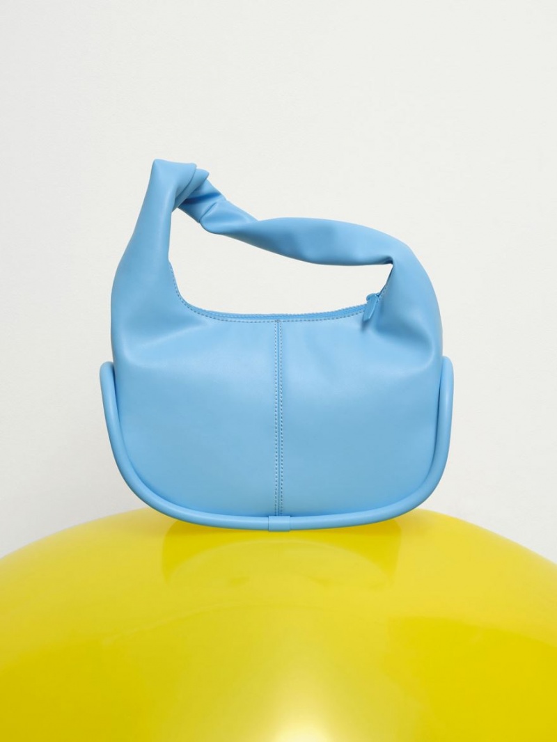 τσάντα hobo Charles And Keith Tubular Slouchy μπλε | 72015-GXEA
