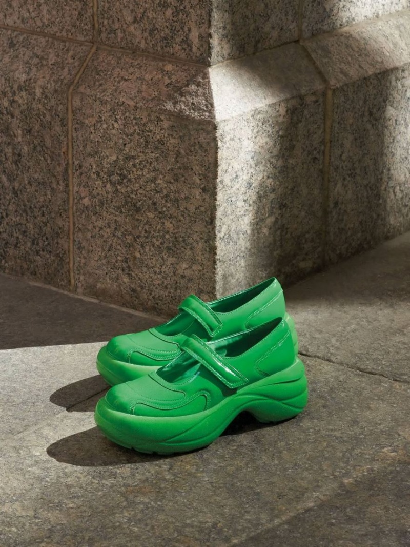 παπουτσια mary jane Charles And Keith Roony λουστρινι πρασινο | 93241-BYXL
