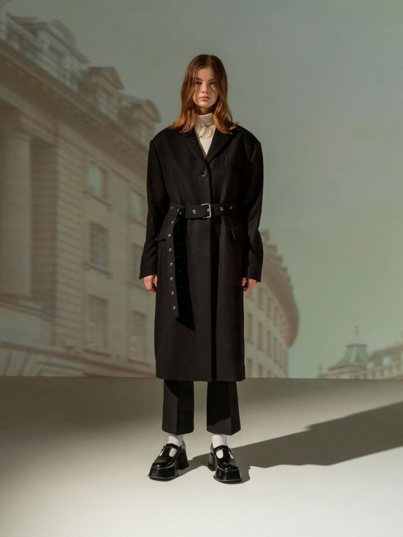 παπουτσια mary jane Charles And Keith flatforms T-Bar μαυρα | 53206-ZMIS