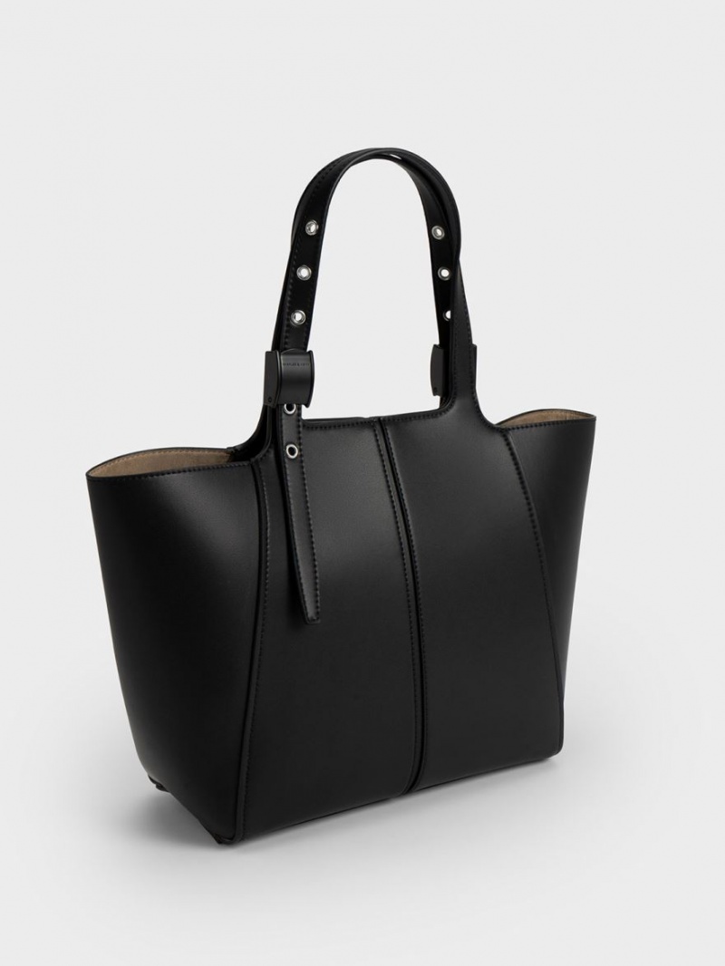 τσάντεσ tote Charles And Keith Altea μαυρα | 04957-BOEA