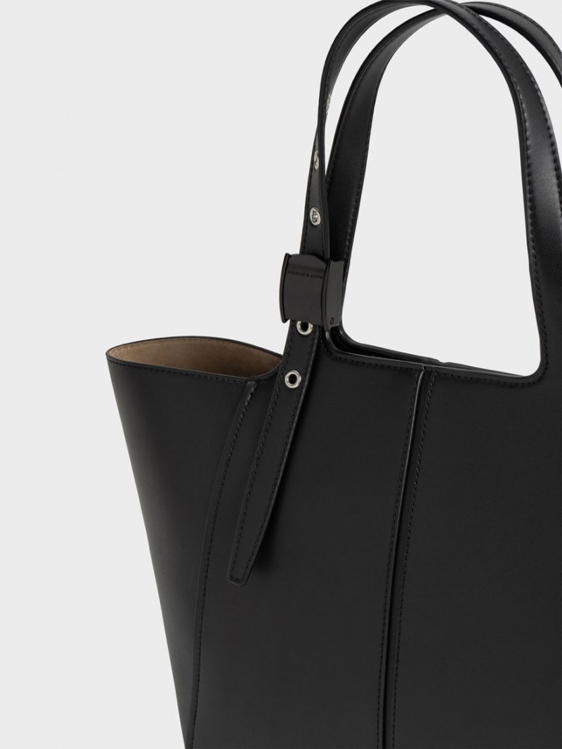 τσάντεσ tote Charles And Keith Altea μαυρα | 04957-BOEA