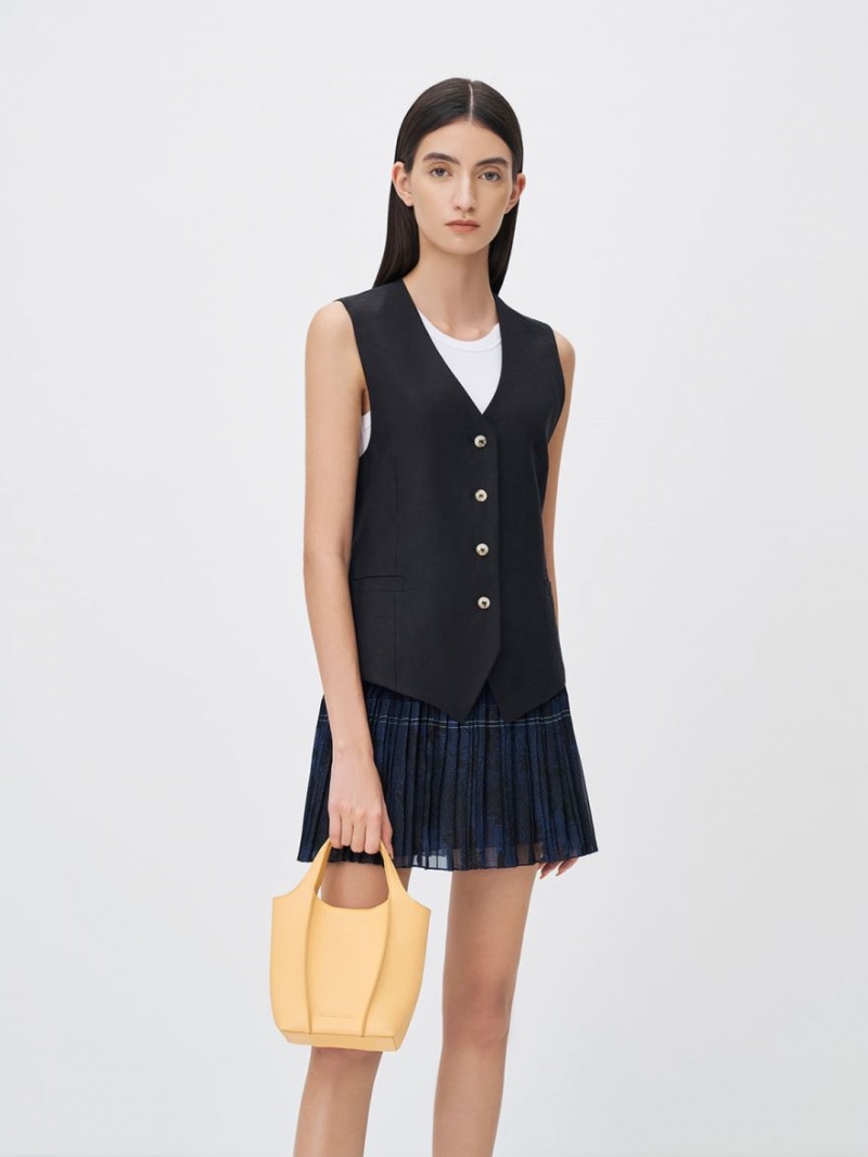τσάντεσ tote Charles And Keith Arlys κίτρινα | 47029-GLZC