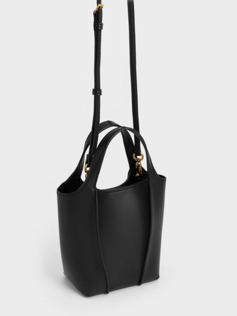 τσάντεσ tote Charles And Keith Arlys μαυρα | 48913-ZJPM