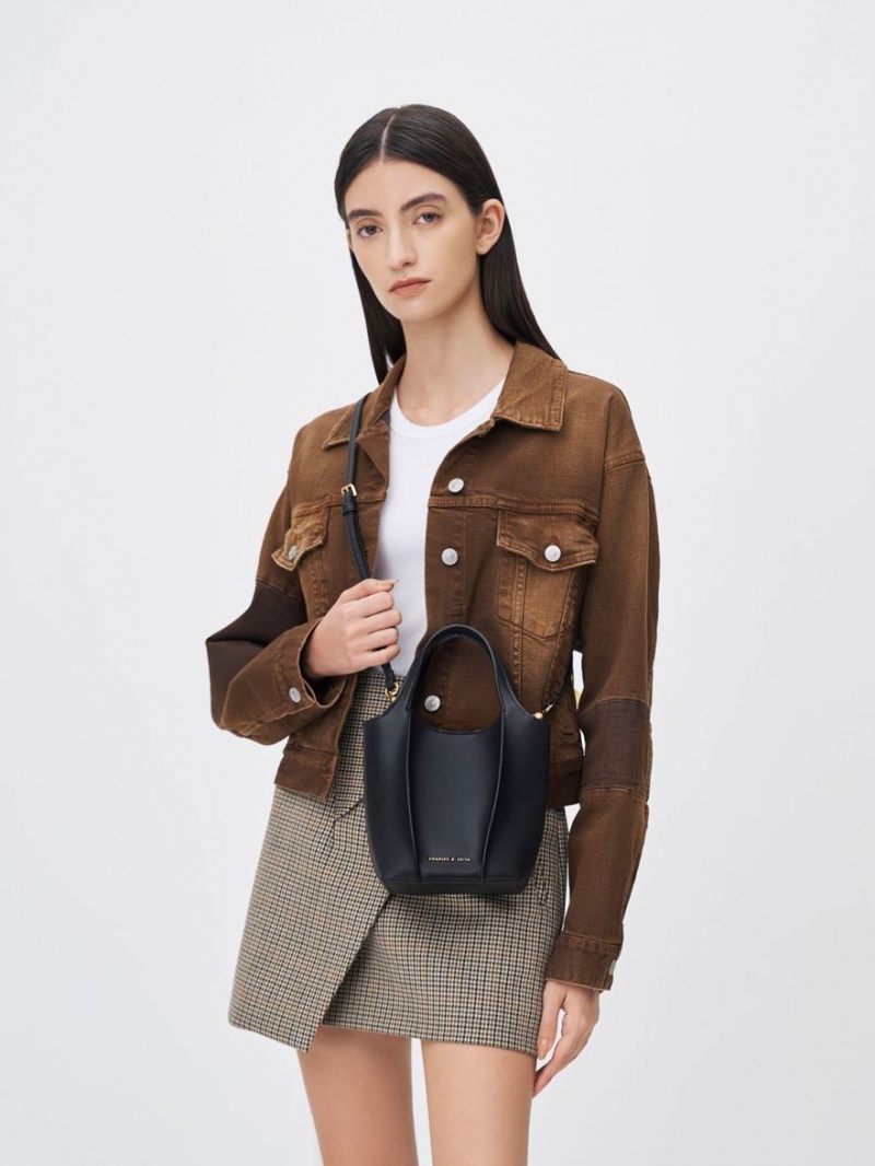 τσάντεσ tote Charles And Keith Arlys μαυρα | 48913-ZJPM