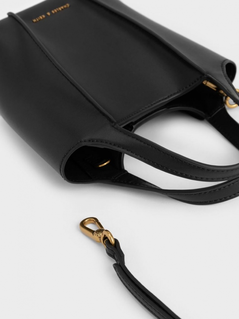 τσάντεσ tote Charles And Keith Arlys μαυρα | 48913-ZJPM