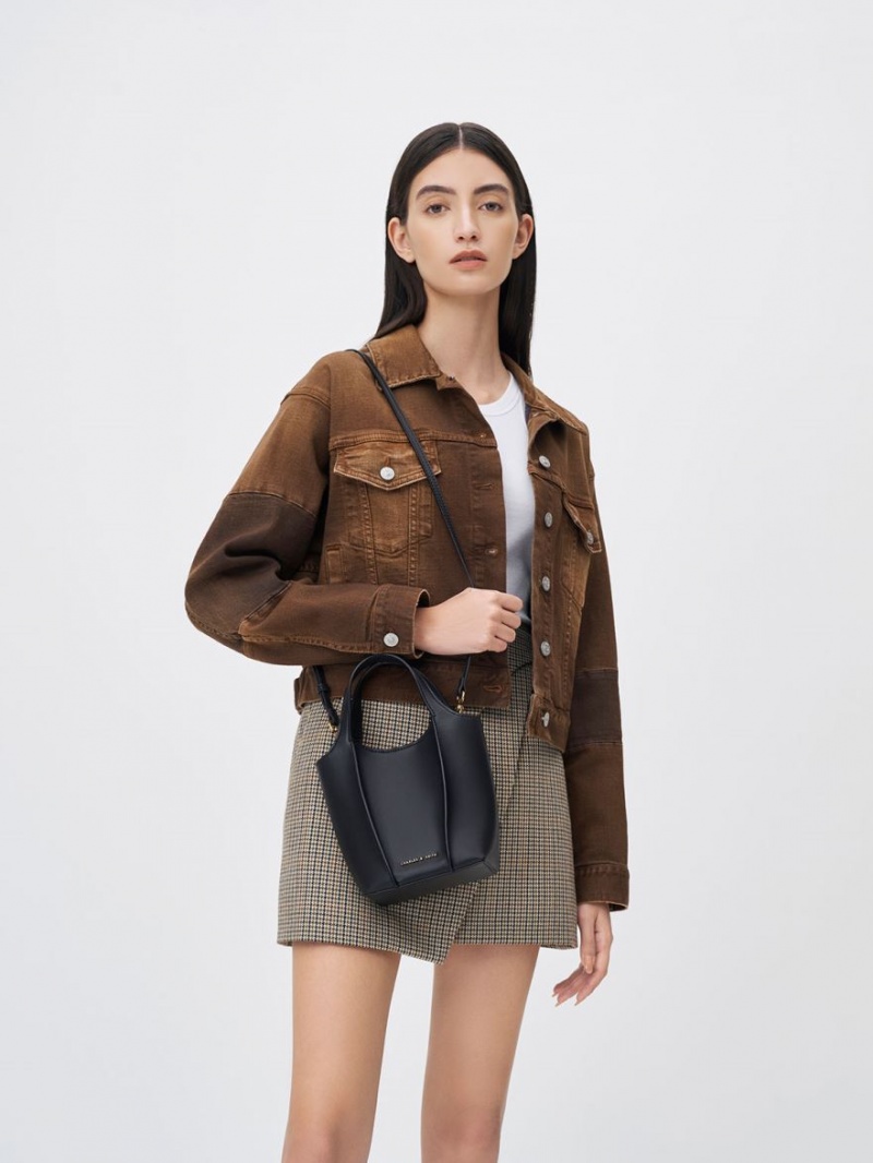 τσάντεσ tote Charles And Keith Arlys μαυρα | 48913-ZJPM