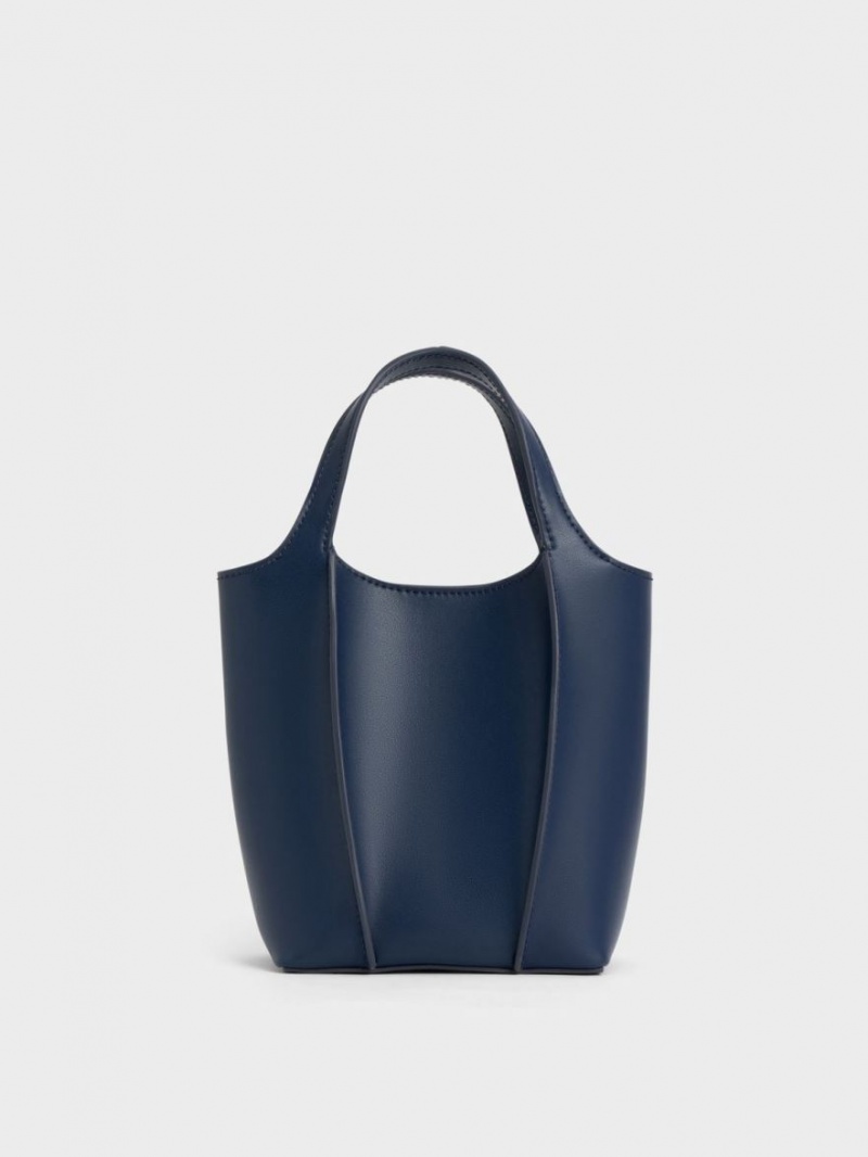 τσάντεσ tote Charles And Keith Arlys σκουρο μπλε | 69782-IPXO
