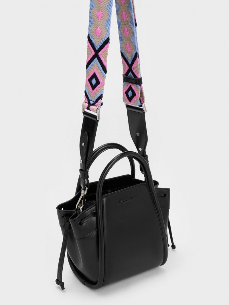 τσάντεσ tote Charles And Keith Ashby Slouchy μαυρα | 95803-BISV