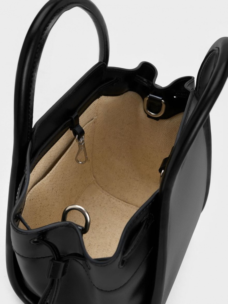 τσάντεσ tote Charles And Keith Ashby Slouchy μαυρα | 95803-BISV
