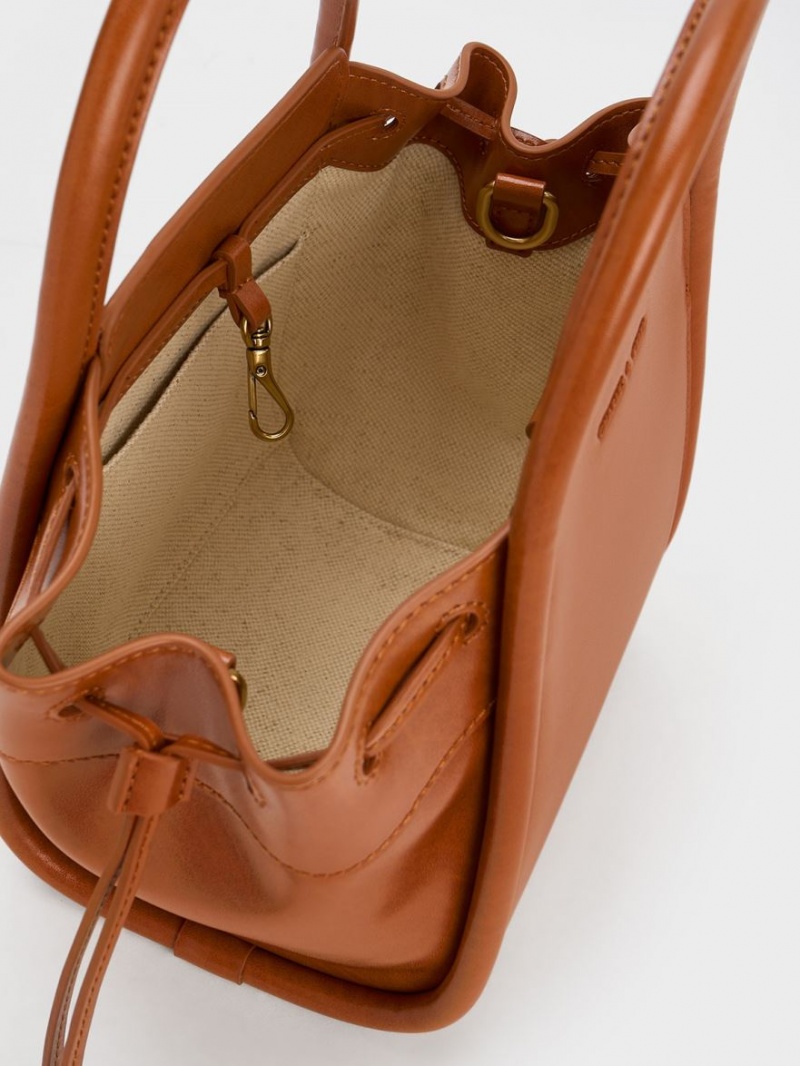 τσάντεσ tote Charles And Keith Ashby Slouchy καφε | 54107-HTJL