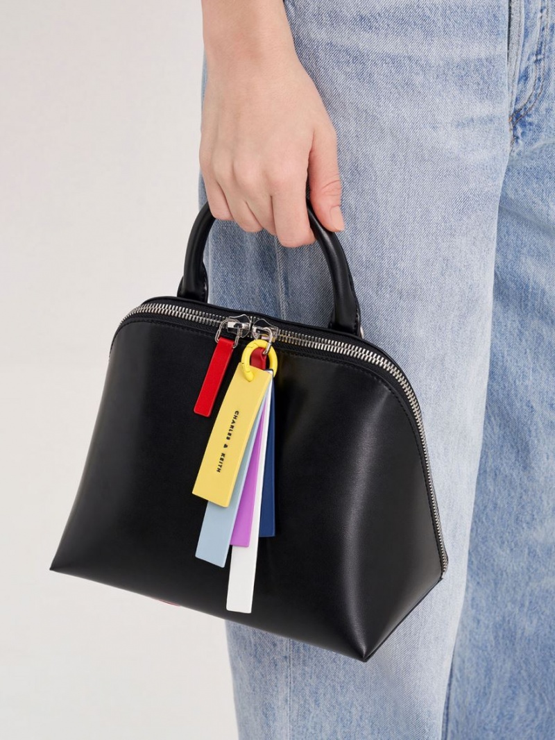 τσάντεσ tote Charles And Keith Cockade Bowling μαυρα | 06395-VNDB