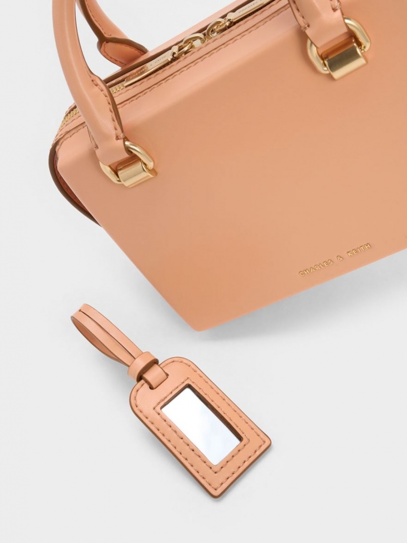 τσάντεσ tote Charles And Keith Cordele Bowling πορτοκαλι | 05324-IAZX