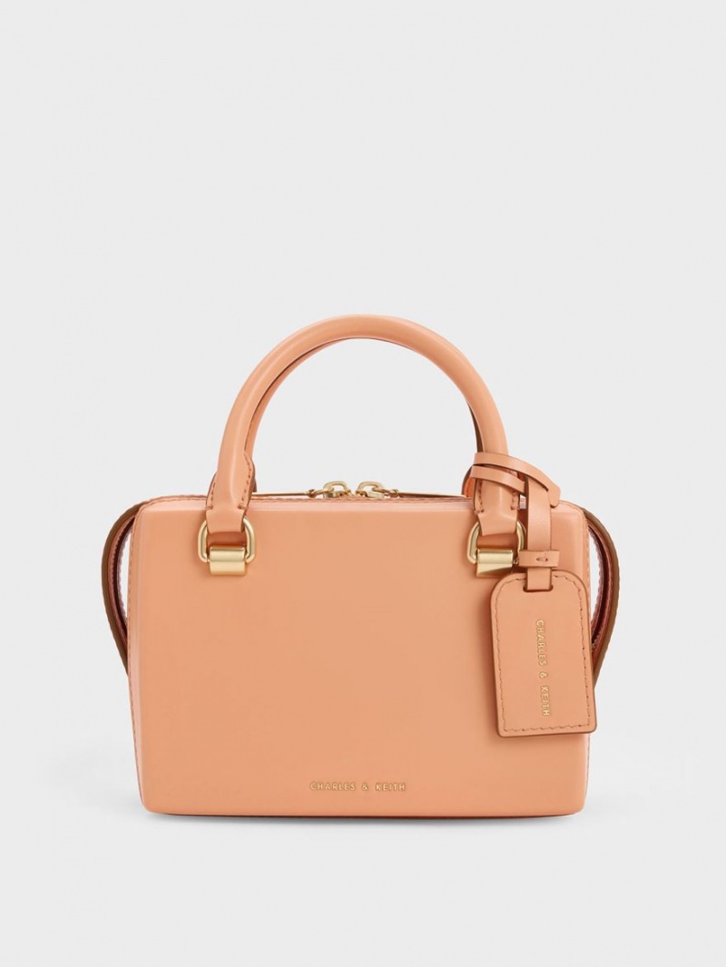 τσάντεσ tote Charles And Keith Cordele Bowling πορτοκαλι | 05324-IAZX