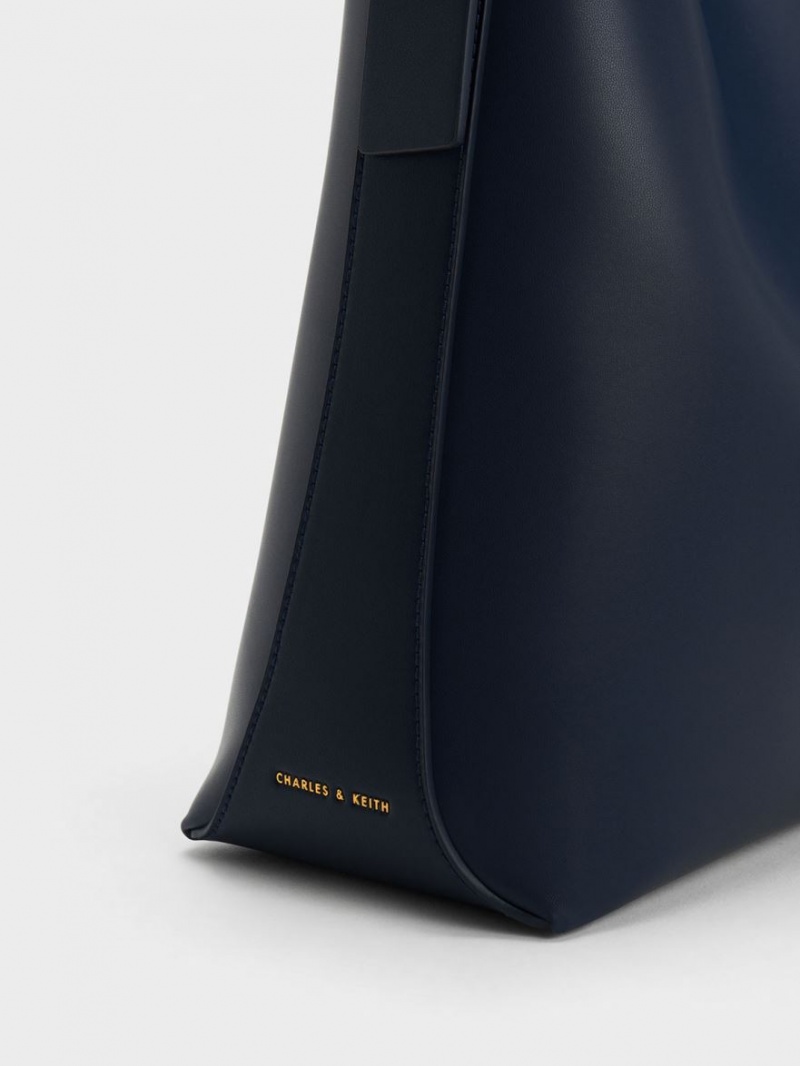 τσάντεσ tote Charles And Keith Edna σκουρο μπλε | 72954-XOJF