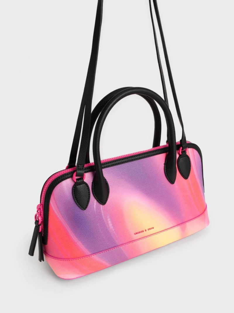 τσάντεσ tote Charles And Keith Harmonee Four Handle Πολύχρωμο | 41608-UGRE