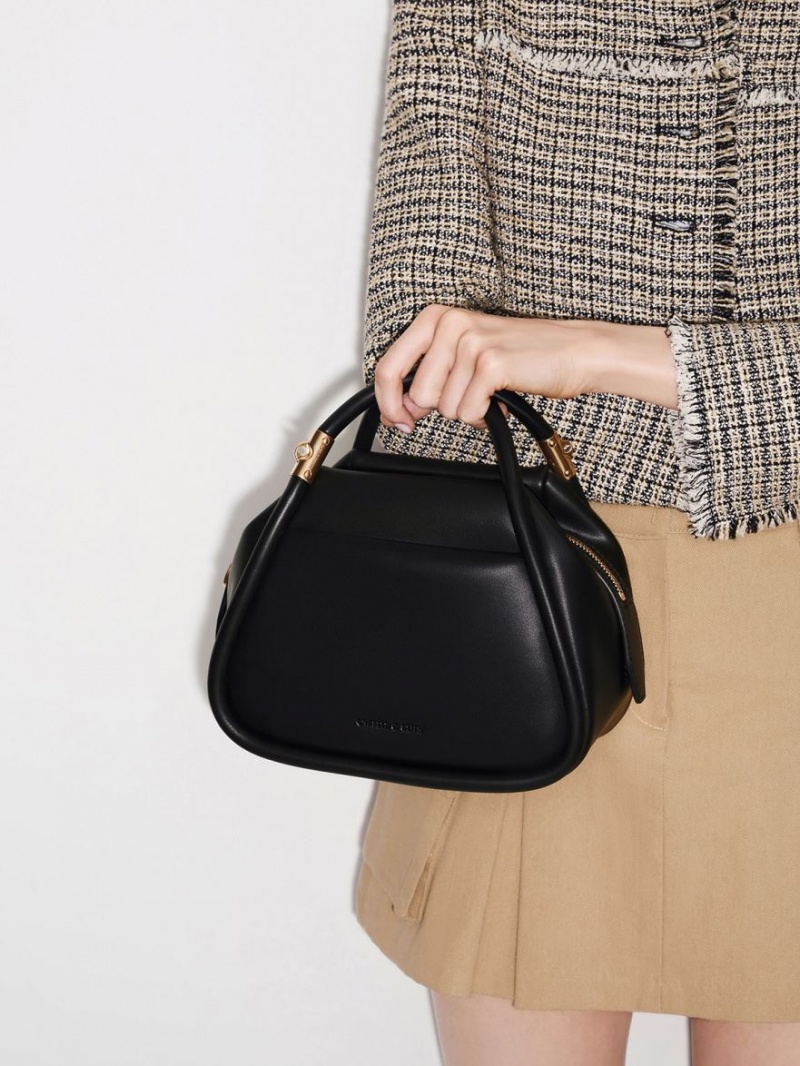 τσάντεσ tote Charles And Keith Lara Geometric μαυρα | 27014-RWAC