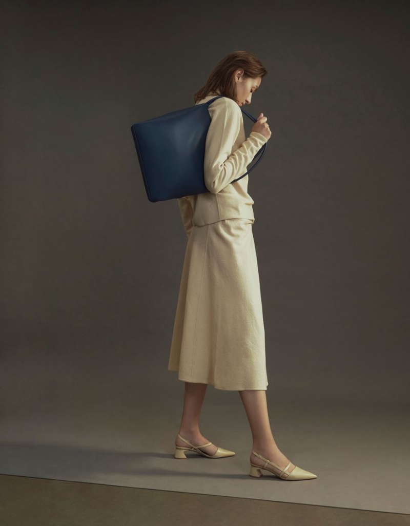 τσάντεσ tote Charles And Keith Leia μπλε | 61302-APOB