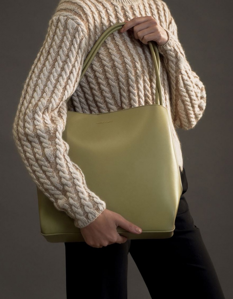 τσάντεσ tote Charles And Keith Leia Ελιά | 68250-OLJG