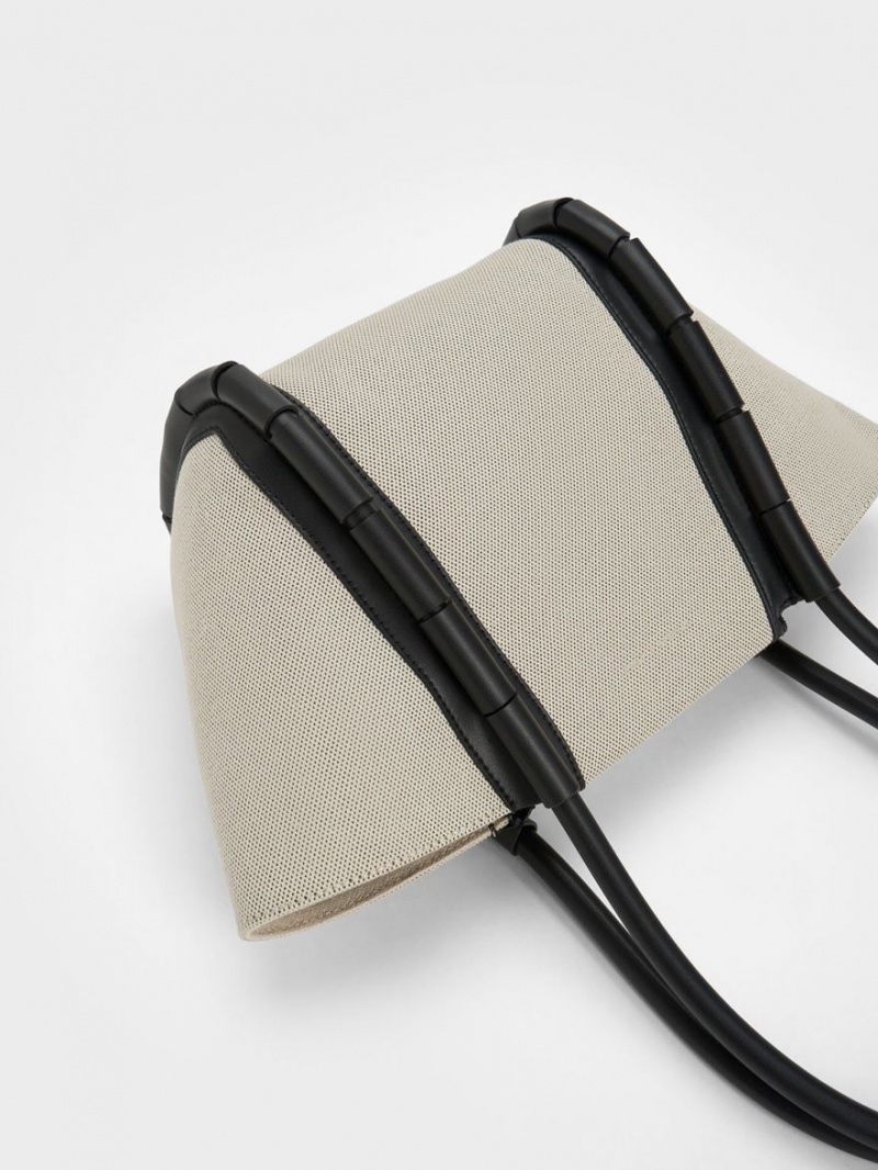 τσάντεσ tote Charles And Keith Machina καμβα μεντα | 92604-WGYX