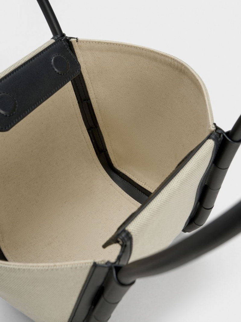 τσάντεσ tote Charles And Keith Machina καμβα μεντα | 92604-WGYX