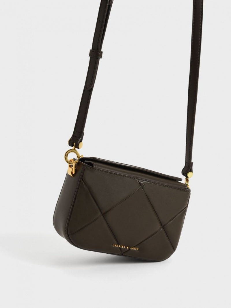 τσάντεσ tote Charles And Keith Mini Danika Χοντρός Chain Με Επένδυση μαυρα | 52083-WAQJ