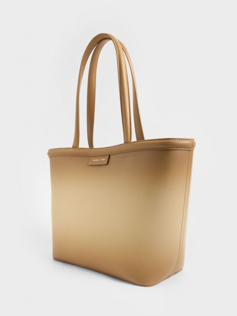 τσάντεσ tote Charles And Keith Ombre καφε | 43892-KFAD