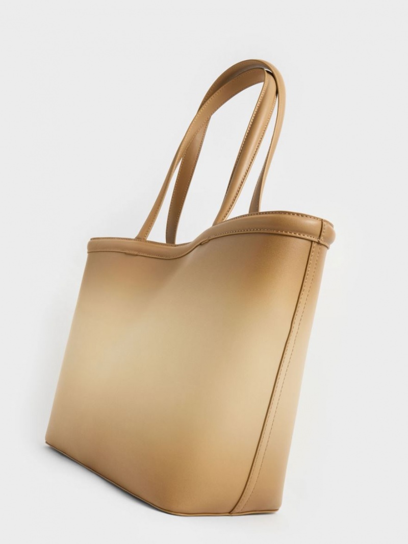 τσάντεσ tote Charles And Keith Ombre καφε | 43892-KFAD