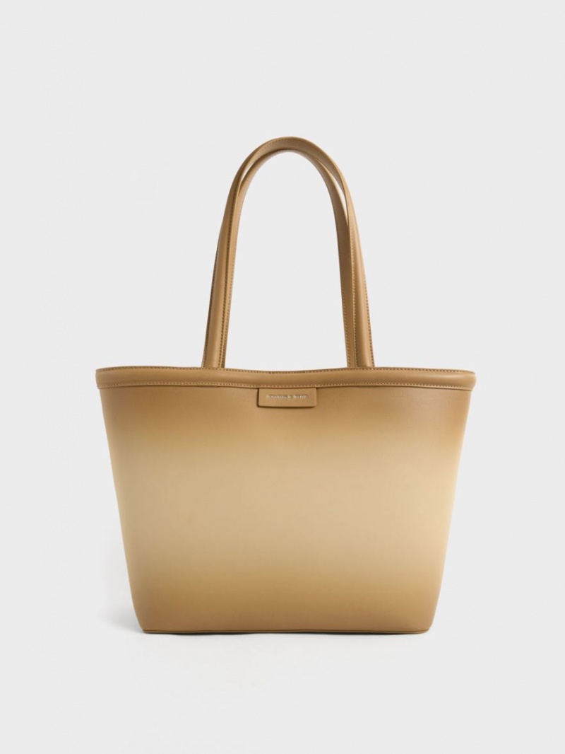 τσάντεσ tote Charles And Keith Ombre καφε | 43892-KFAD