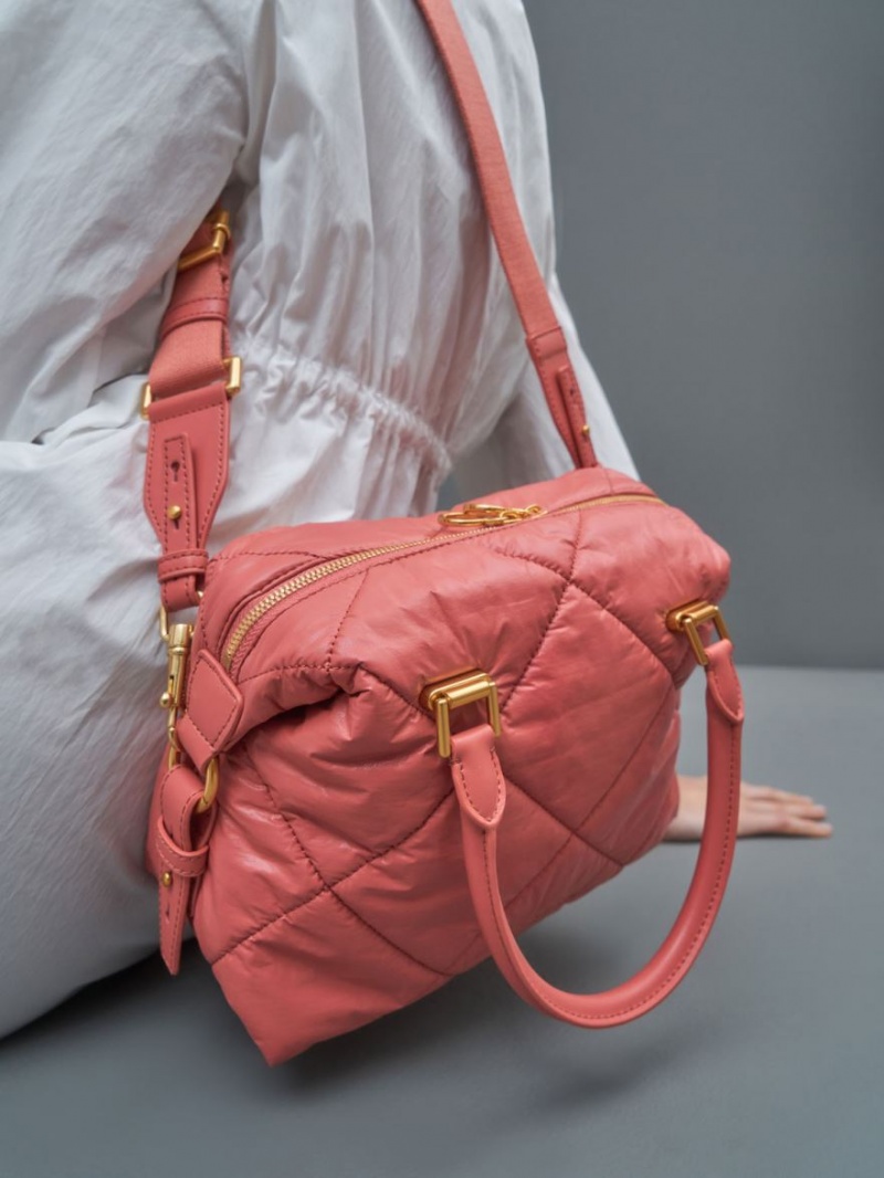 τσάντεσ tote Charles And Keith Paffuto Καπιτονέ κοραλι | 52067-TZPF