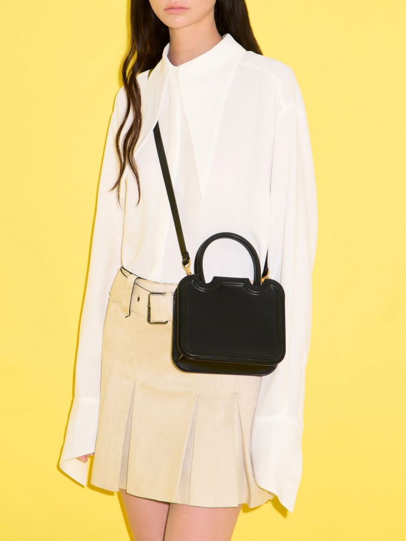 τσάντεσ tote Charles And Keith Perline Sculptural μαυρα | 08172-EOTF