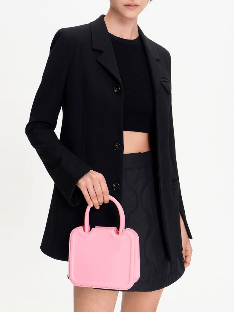 τσάντεσ tote Charles And Keith Perline Sculptural ροζ | 38071-EBKF