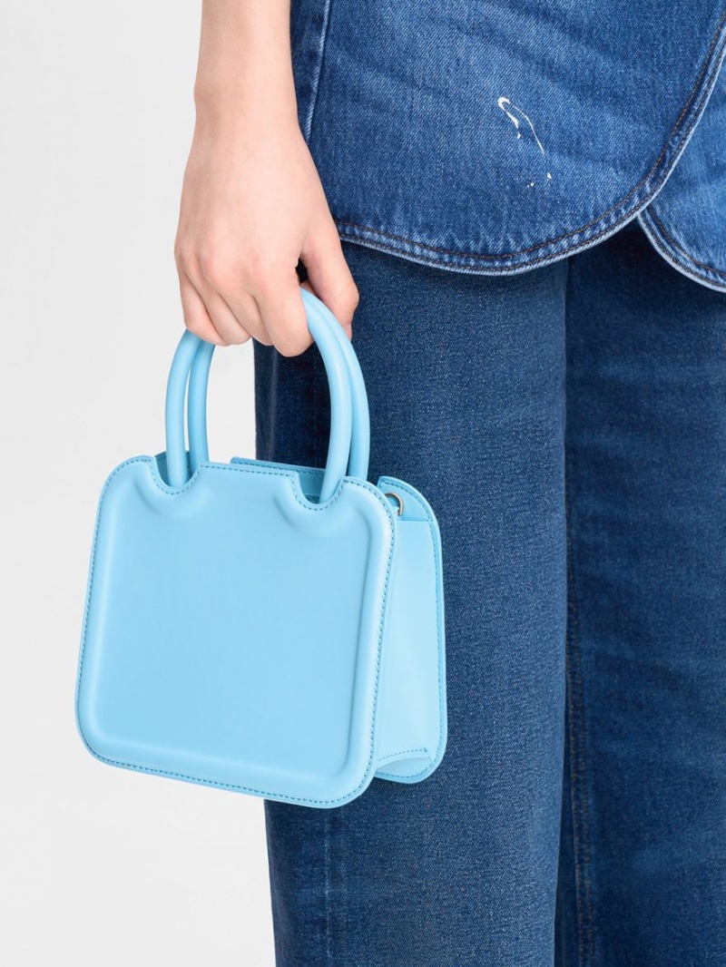 τσάντεσ tote Charles And Keith Perline Sculptural ανοιχτο μπλε | 63927-CGPI