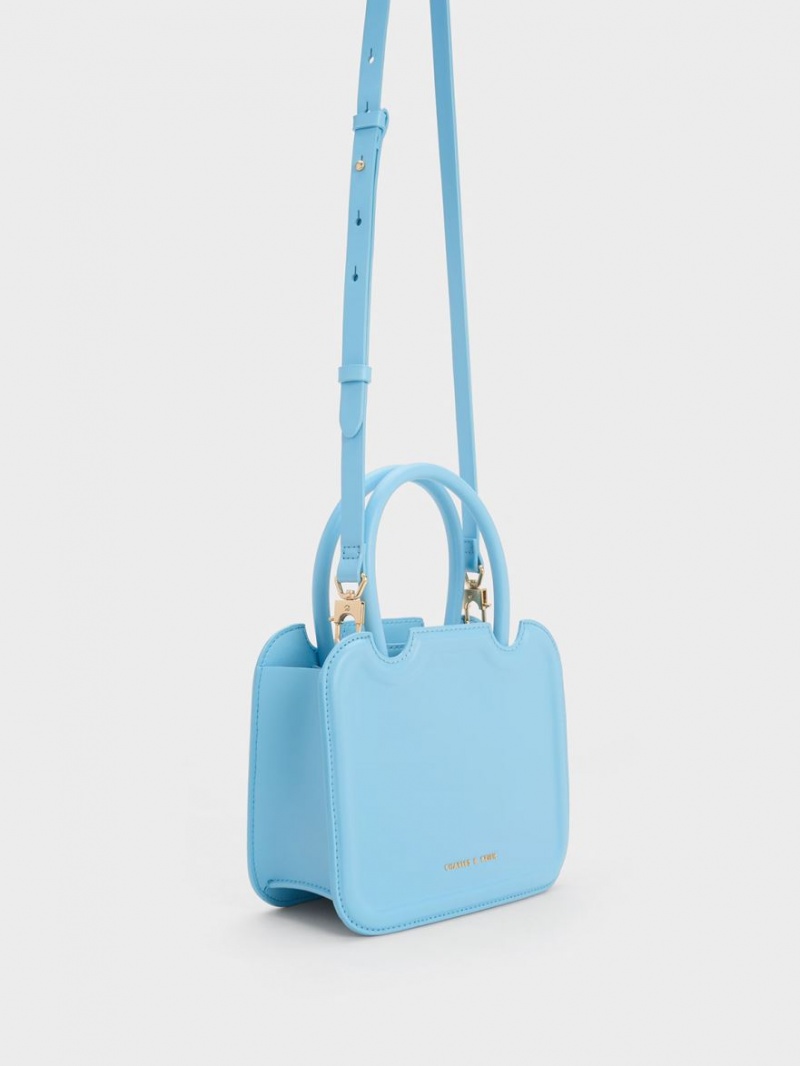 τσάντεσ tote Charles And Keith Perline Sculptural ανοιχτο μπλε | 63927-CGPI