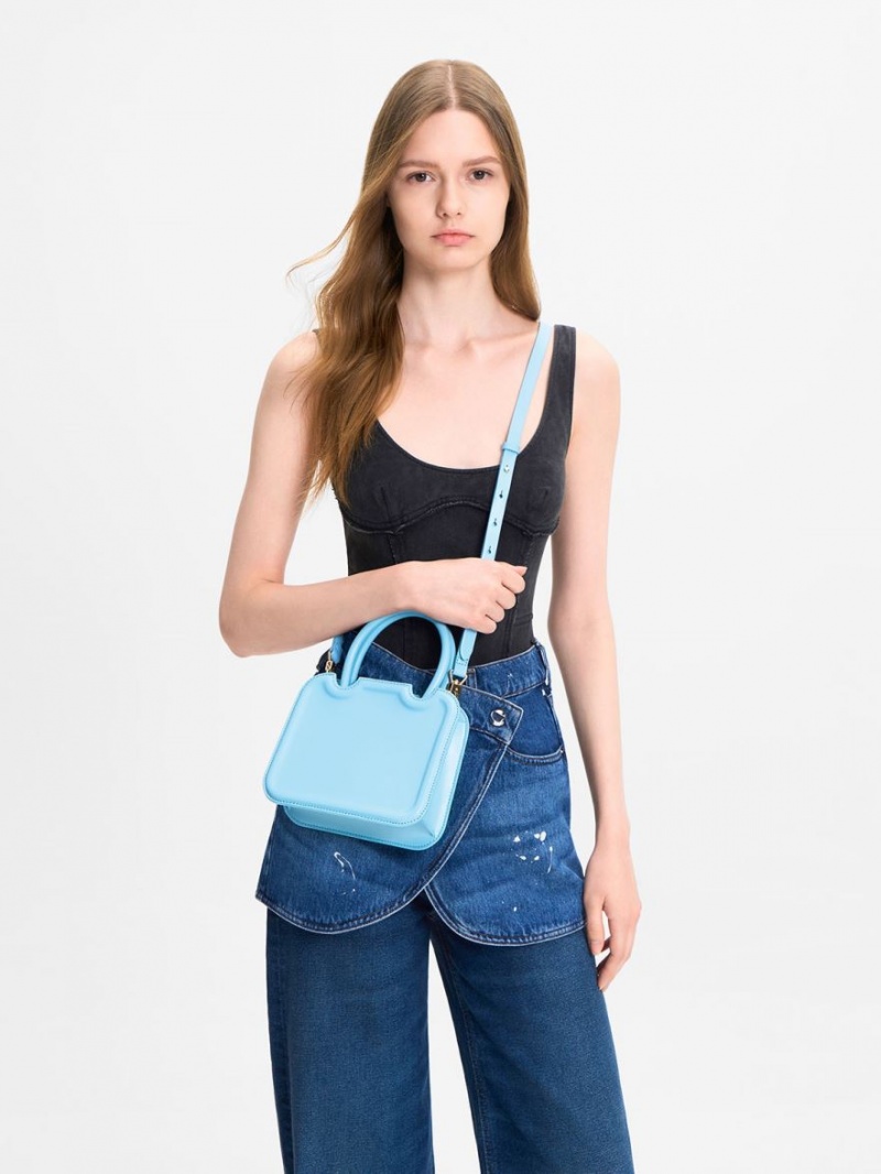 τσάντεσ tote Charles And Keith Perline Sculptural ανοιχτο μπλε | 63927-CGPI