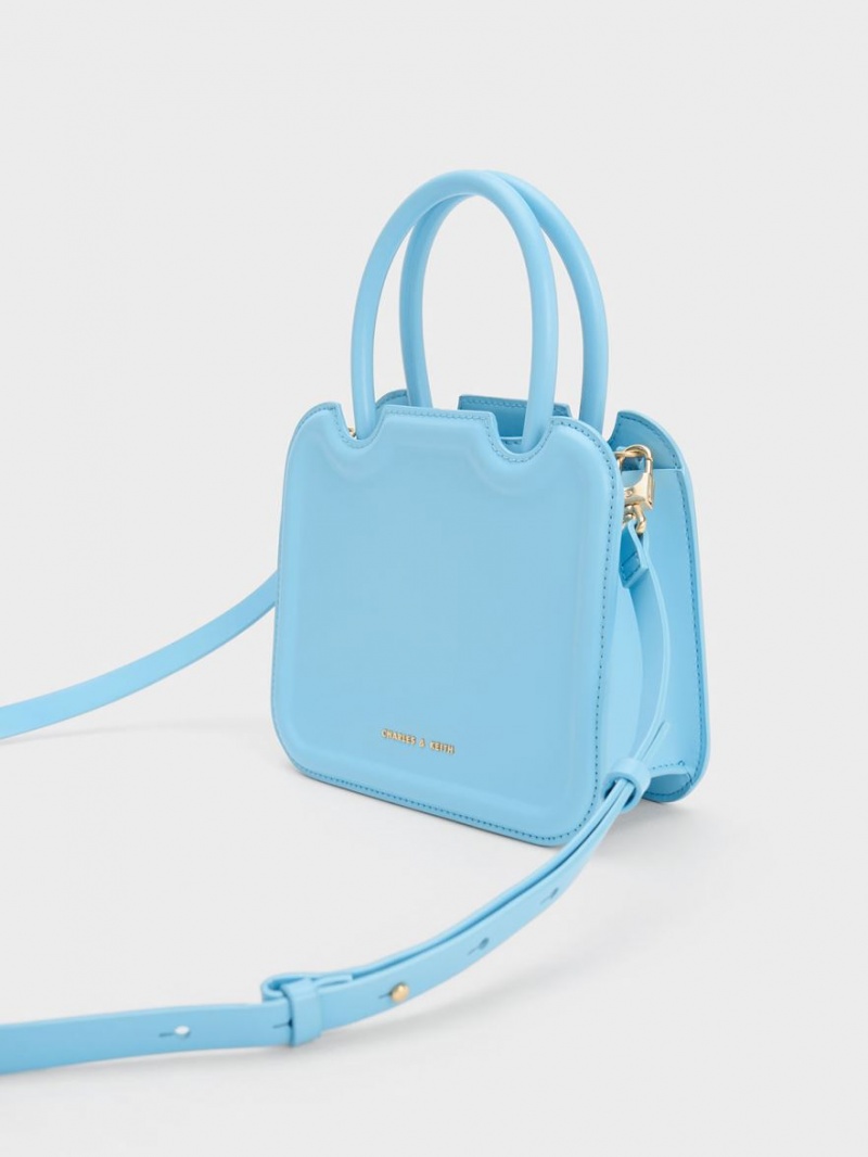 τσάντεσ tote Charles And Keith Perline Sculptural ανοιχτο μπλε | 63927-CGPI