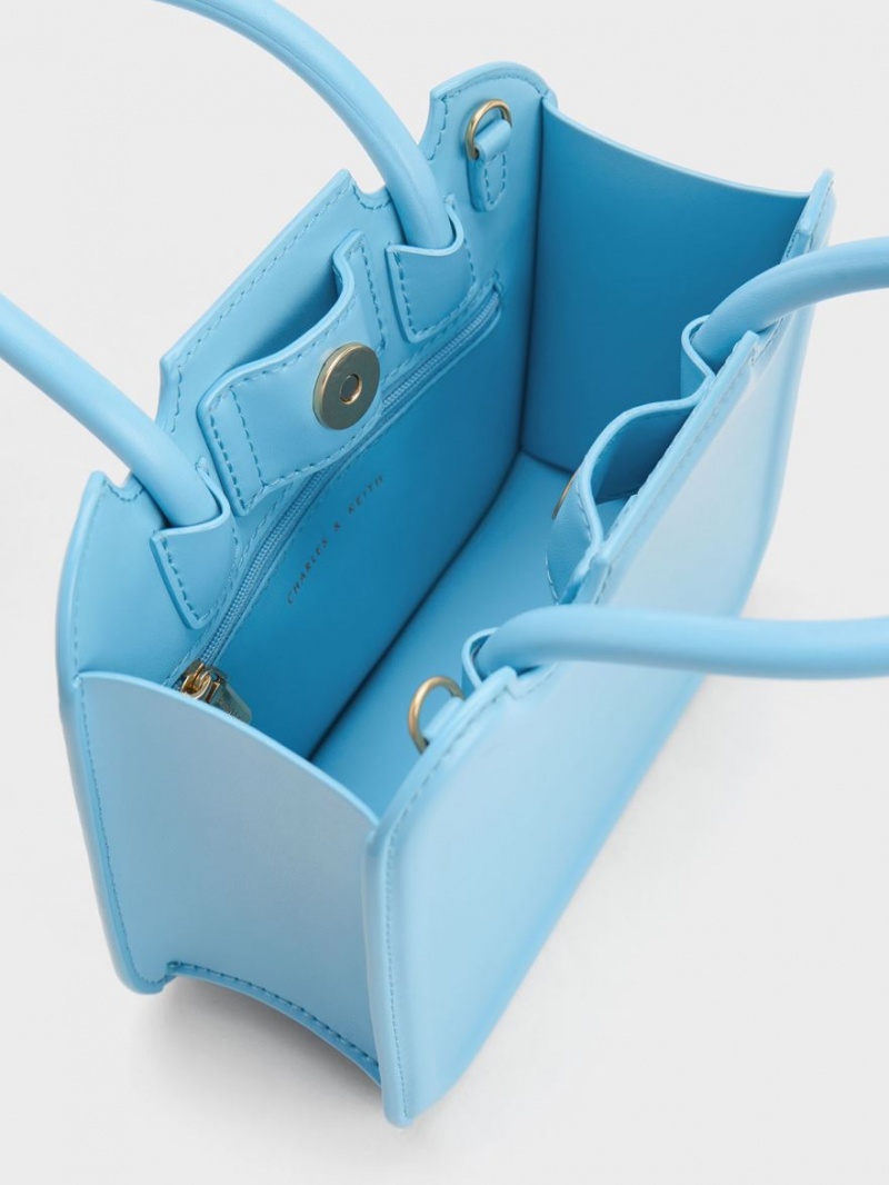 τσάντεσ tote Charles And Keith Perline Sculptural ανοιχτο μπλε | 63927-CGPI